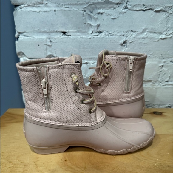 Sperry Women's Duck Boots Saltwater Boot Blush Size 6M‎ STK165269 - Picture 4 of 7
